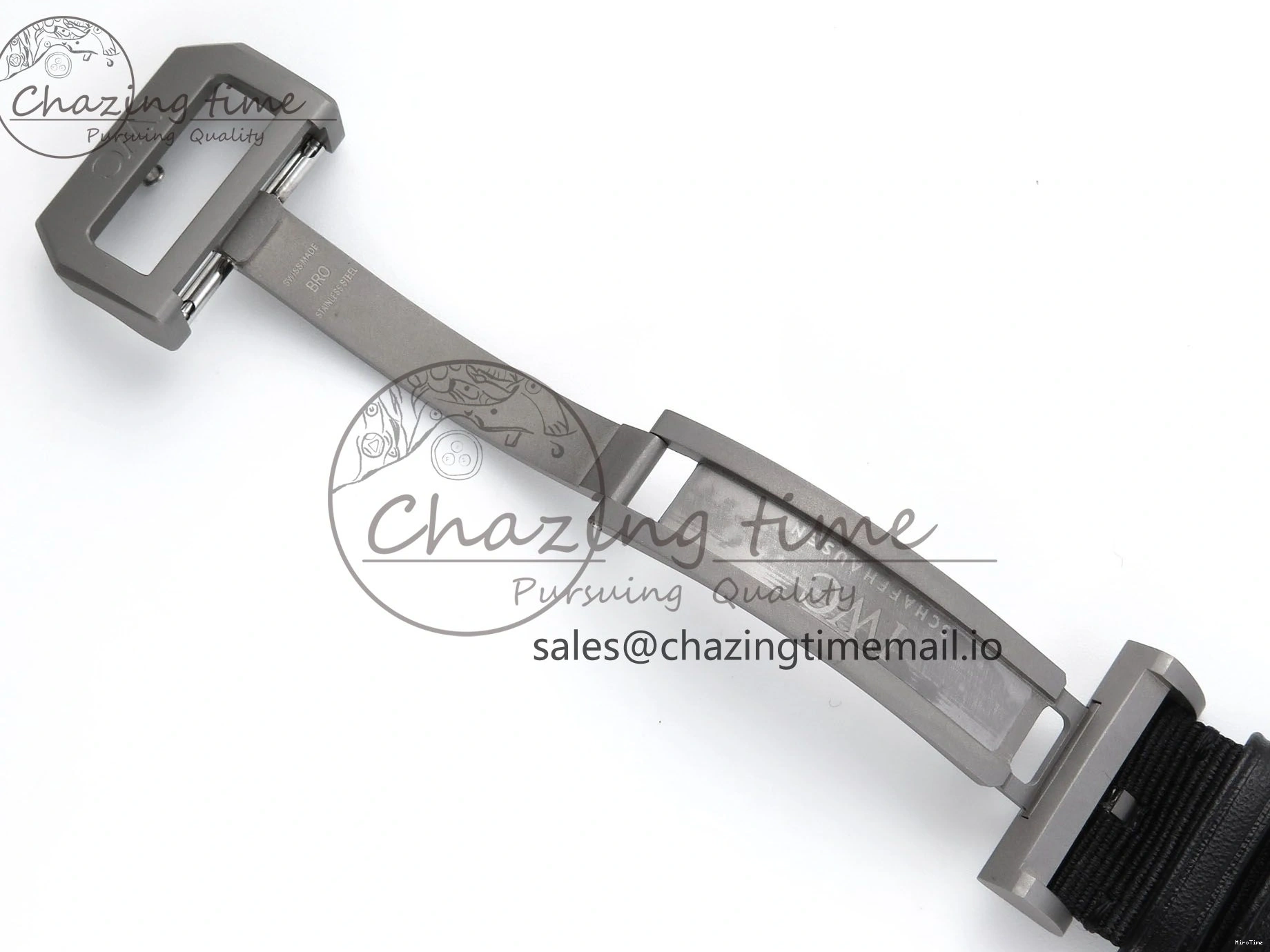 MIROTIME 0326 Durable Pilot Top Gun IW326901 M+F 1:1 Best Edition Black Dial on Black Nylon Strap MY 7003